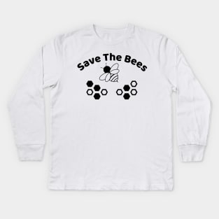 Save The Bees Kids Long Sleeve T-Shirt